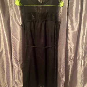 Black lace mini dress. Size medium